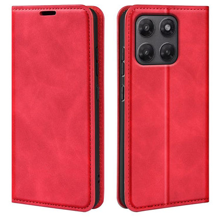 Retro-skin Magnetic Suction Leather Phone Case, For Motorola Moto G Max / G87 / G77 / G67, For Motorola Moto G37 / G47 5G, For Motorola Edge 70 Pro, For Motorola Edge 70 Fusion 5G