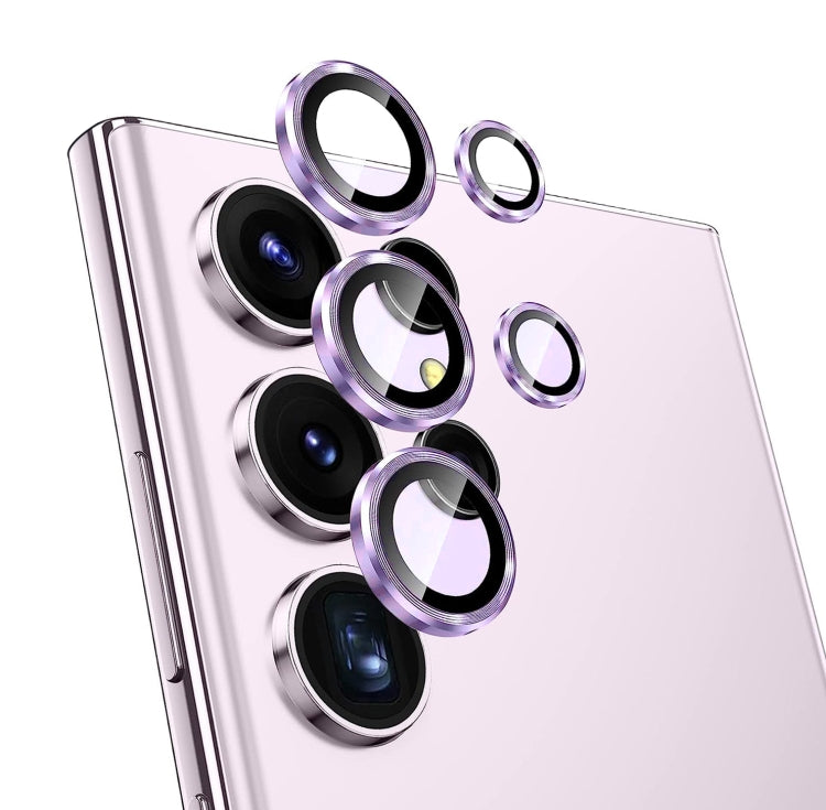 NORTHJO Camera Lens Protector Tempered Glass CD Vein Metal Ring Film, For Samsung Galaxy A24, For Samsung Galaxy A54 5G, For Samsung Galaxy S23 Ultra 5G, For Samsung Galaxy A14 / A34, For Samsung Galaxy S23 / S23+ 5G