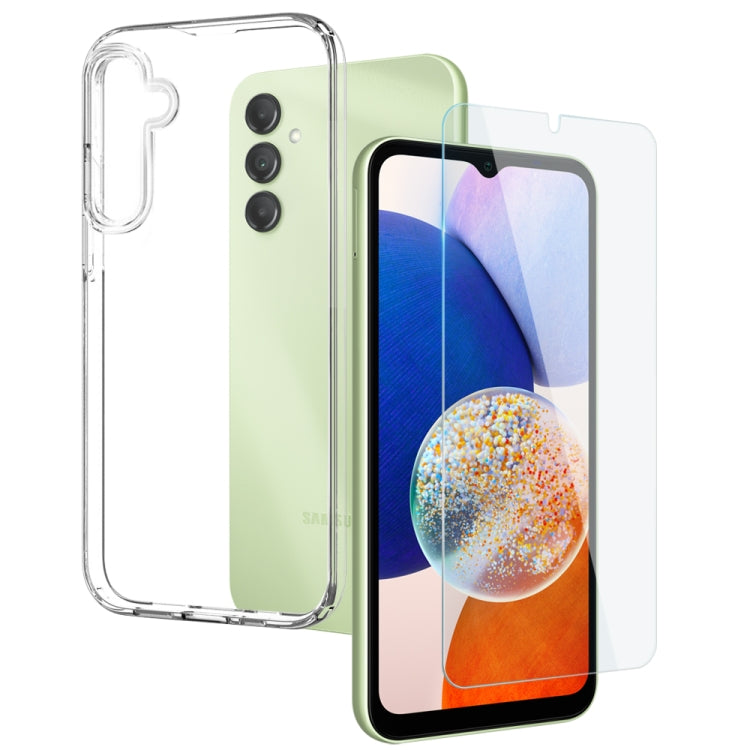 NORTHJO Transparent TPU Phone Case with Tempered Glass Film
