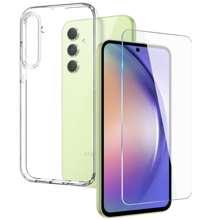 NORTHJO Transparent TPU Phone Case with Tempered Glass Film