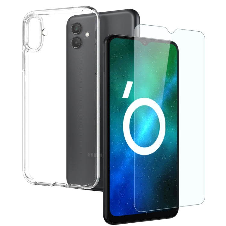 NORTHJO Transparent TPU Phone Case with Tempered Glass Film