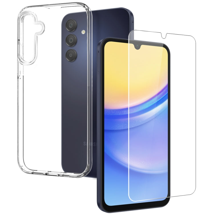 NORTHJO Transparent TPU Phone Case with Tempered Glass Film