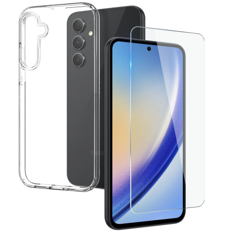 NORTHJO Transparent TPU Phone Case with Tempered Glass Film
