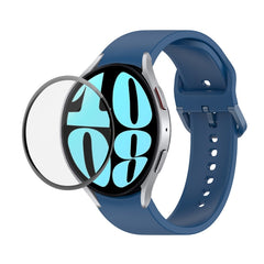 JUNSUNMAY Silicone Adjustable Strap + Full Coverage PMMA Screen Protector Kit, For Samsung Galaxy Watch6 40mm