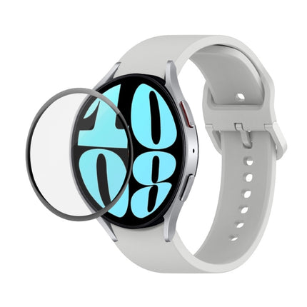 JUNSUNMAY Silicone Adjustable Strap + Full Coverage PMMA Screen Protector Kit, For Samsung Galaxy Watch6 44mm