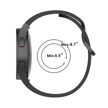 JUNSUNMAY Silicone Adjustable Strap + Full Coverage PMMA Screen Protector Kit, For Samsung Galaxy Watch6 44mm