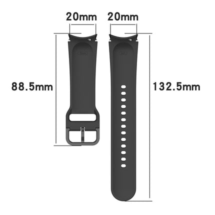 JUNSUNMAY Silicone Adjustable Strap + Full Coverage PMMA Screen Protector Kit, For Samsung Galaxy Watch6 Classic 43mm
