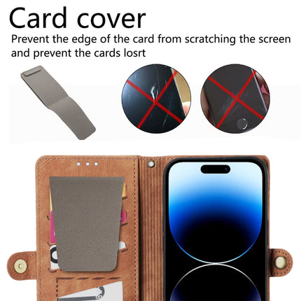 Geometric Zipper Wallet Side Buckle Leather Phone Case with Crossbody Lanyard, For iPhone 11 Pro