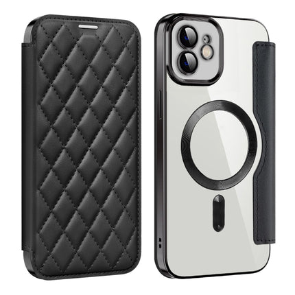 Shield Magsafe RFID Anti-theft Rhombus Leather Phone Case, For iPhone 12, For iPhone 12 Pro Max, For iPhone 12 Pro
