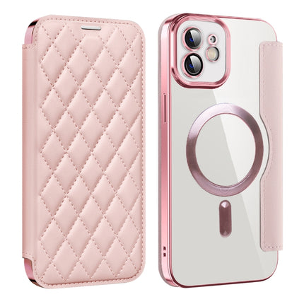Shield Magsafe RFID Anti-theft Rhombus Leather Phone Case, For iPhone 12, For iPhone 12 Pro Max, For iPhone 12 Pro