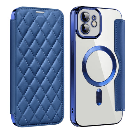 Shield Magsafe RFID Anti-theft Rhombus Leather Phone Case, For iPhone 12, For iPhone 12 Pro Max, For iPhone 12 Pro