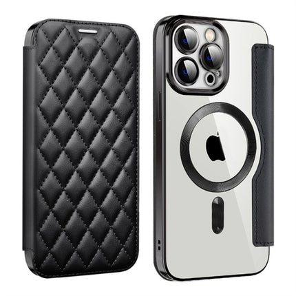 Shield Magsafe RFID Anti-theft Rhombus Leather Phone Case, For iPhone 12, For iPhone 12 Pro Max, For iPhone 12 Pro