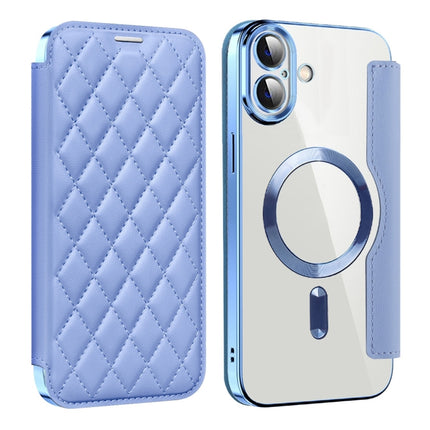 Shield Magsafe RFID Anti-theft Rhombus Leather Phone Case, For iPhone 16, For iPhone 15 Pro Max, For iPhone 15 Pro