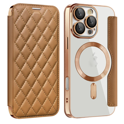 Shield Magsafe RFID Anti-theft Rhombus Leather Phone Case, For iPhone 16 Pro Max, For iPhone 16 Pro, For iPhone 16 Plus