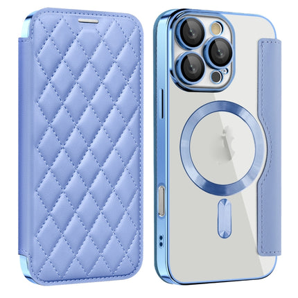 Shield Magsafe RFID Anti-theft Rhombus Leather Phone Case, For iPhone 16 Pro Max, For iPhone 16 Pro, For iPhone 16 Plus