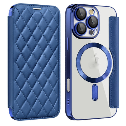 Shield Magsafe RFID Anti-theft Rhombus Leather Phone Case, For iPhone 16 Pro Max, For iPhone 16 Pro, For iPhone 16 Plus