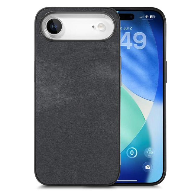 Vintage Leather PC Back Cover Phone Case, For iPhone Air, For iPhone 16 Pro Max, For iPhone 16 Pro, For iPhone 16 Plus