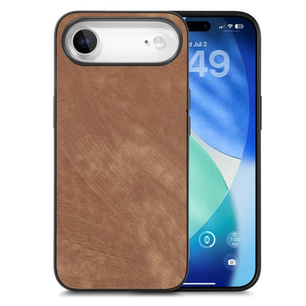 Vintage Leather PC Back Cover Phone Case, For iPhone 17 Pro Max, For iPhone 17 Pro, For iPhone 17, For iPhone Air