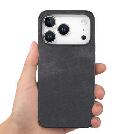 Vintage Leather PC Back Cover Phone Case, For iPhone 17 Pro Max, For iPhone 17 Pro, For iPhone 17, For iPhone Air