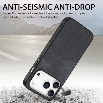 Vintage Leather PC Back Cover Phone Case, For iPhone 17 Pro Max, For iPhone 17 Pro, For iPhone 17, For iPhone Air