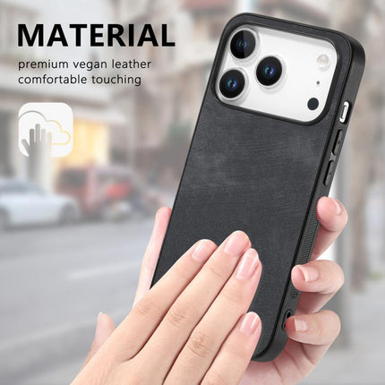 Vintage Leather PC Back Cover Phone Case, For iPhone 17 Pro Max, For iPhone 17 Pro, For iPhone 17, For iPhone Air