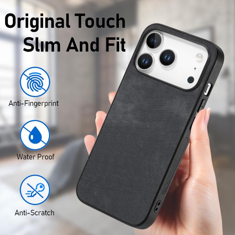 Vintage Leather PC Back Cover Phone Case