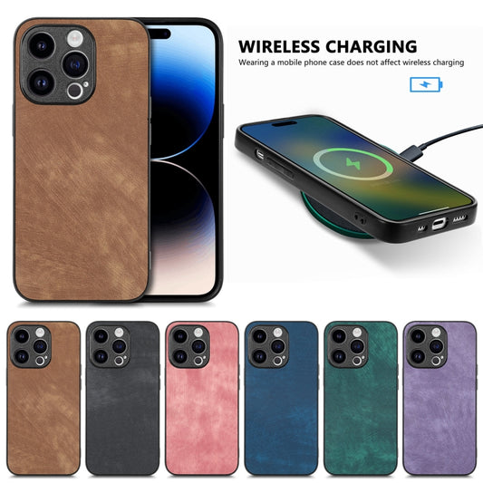 Vintage Leather PC Back Cover Phone Case, For iPhone 12 mini, For iPhone 11 Pro Max, For iPhone 11, For iPhone 11 Pro, For iPhone XR