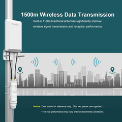 WAVLINK WN570HP2 Outdoor Weatherproof 300Mps WiFi Extender Wireless AP Repeater, US Plug, EU Plug