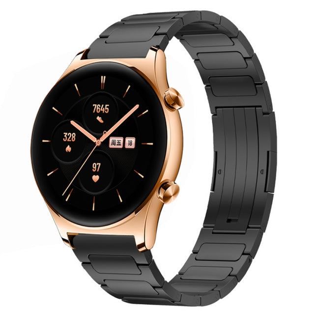 22mm I-Shaped Titanium Alloy Watch Band, For Honor Watch GS 3, For Huawei Watch GT3 46mm, For Huawei Watch GT Runner, For Huawei Watch 3 Pro, For Huawei Watch 3, For Huawei GT2 Pro, For Huawei GT2 46mm
