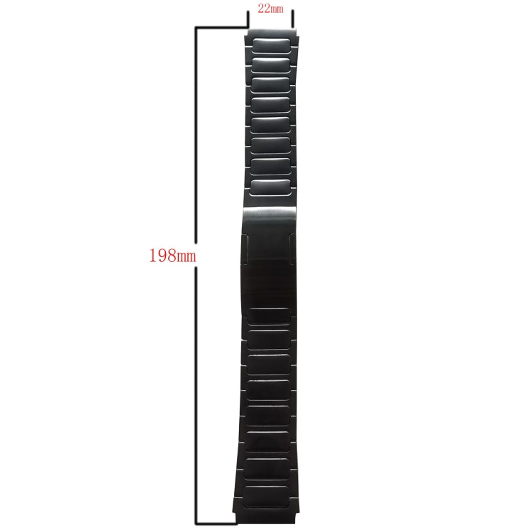 22mm I-Shaped Titanium Alloy Watch Band