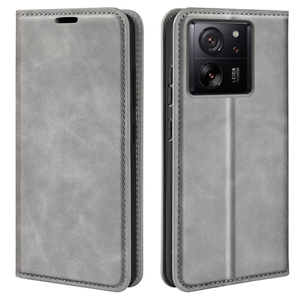 Retro-skin Magnetic Suction Leather Phone Case, For Xiaomi Redmi K70, For Xiaomi 13T