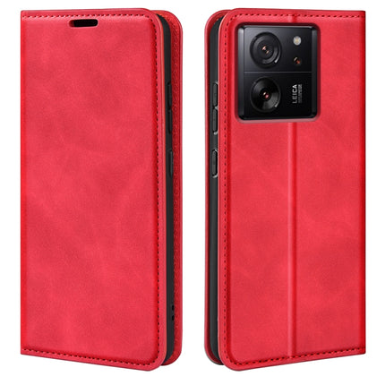 Retro-skin Magnetic Suction Leather Phone Case, For Xiaomi Redmi K70, For Xiaomi 13T