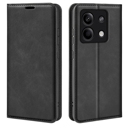 Retro-skin Magnetic Suction Leather Phone Case, For Xiaomi Redmi Note 13 5G, For Xiaomi Redmi 13C, For Xiaomi Redmi Note 13 Pro+, For Xiaomi Redmi Note 13 Pro 5G