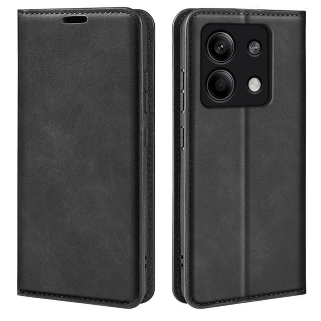 Retro-skin Magnetic Suction Leather Phone Case, For Xiaomi Redmi Note 13 5G, For Xiaomi Redmi 13C, For Xiaomi Redmi Note 13 Pro+, For Xiaomi Redmi Note 13 Pro 5G