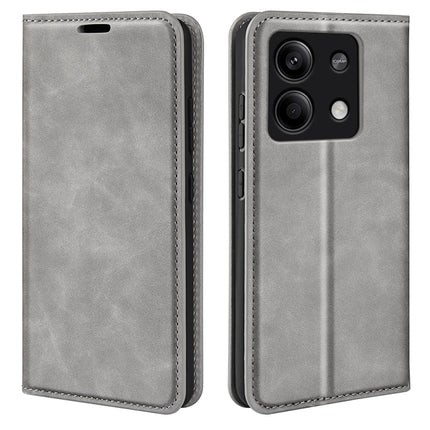 Retro-skin Magnetic Suction Leather Phone Case, For Xiaomi Redmi Note 13 5G, For Xiaomi Redmi 13C, For Xiaomi Redmi Note 13 Pro+, For Xiaomi Redmi Note 13 Pro 5G