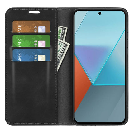 Retro-skin Magnetic Suction Leather Phone Case, For Xiaomi Redmi Note 13 Pro 5G, For Xiaomi Redmi K70, For Xiaomi 13T