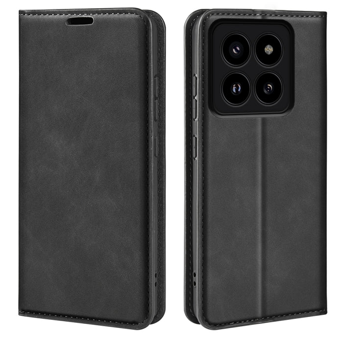 Retro-skin Magnetic Suction Leather Phone Case, For Redmi Note 15 Pro+ Global 163.3mm, For Redmi Note 15 4G / 5G Global 164mm, For Xiaomi Poco F8 Ultra 5G, For Xiaomi Poco F8 Pro 5G