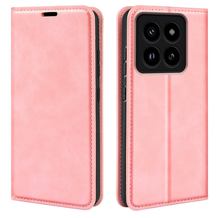 Retro-skin Magnetic Suction Leather Phone Case, For Xiaomi Redmi K70E, For Xiaomi 14 Ultra, For Xiaomi 14 Pro, For Xiaomi 14