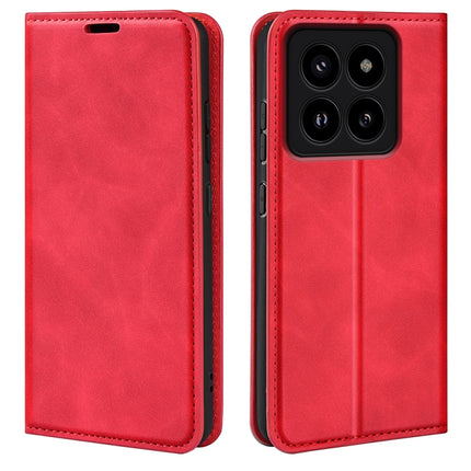 Retro-skin Magnetic Suction Leather Phone Case, For Xiaomi Redmi K70E, For Xiaomi 14 Ultra, For Xiaomi 14 Pro, For Xiaomi 14