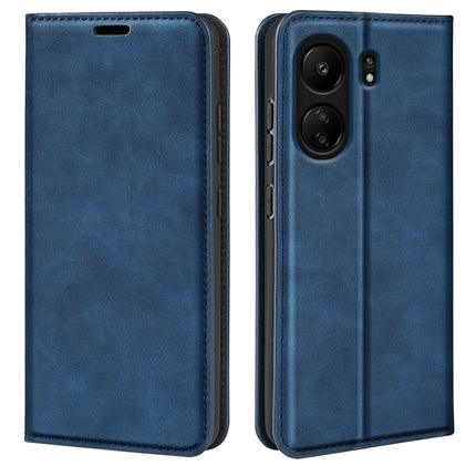 Retro-skin Magnetic Suction Leather Phone Case, For Xiaomi Redmi Note 13 5G, For Xiaomi Redmi 13C, For Xiaomi Redmi Note 13 Pro+, For Xiaomi Redmi Note 13 Pro 5G
