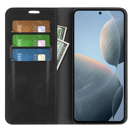 Retro-skin Magnetic Suction Leather Phone Case, For Xiaomi Redmi K70E, For Xiaomi 14 Ultra, For Xiaomi 14 Pro, For Xiaomi 14