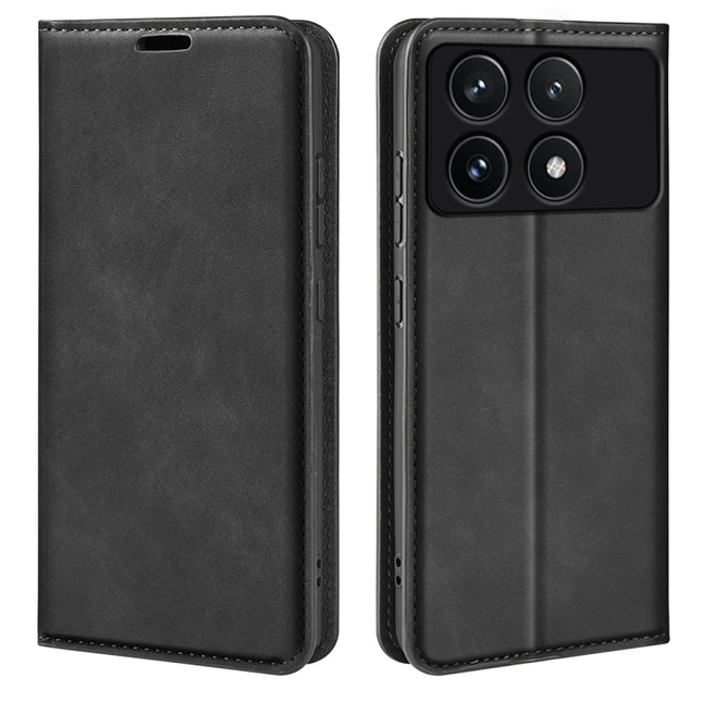 Retro-skin Magnetic Suction Leather Phone Case, For Xiaomi Redmi K70, For Xiaomi 13T