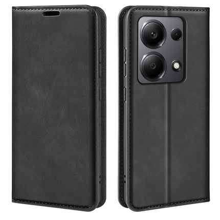 Retro-skin Magnetic Suction Leather Phone Case, For Xiaomi Redmi Turbo 3, For Xiaomi Redmi A3, For Xiaomi Redmi Note 13 Pro 4G, For Xiaomi Redmi Note 13 4G