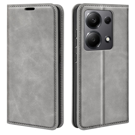Retro-skin Magnetic Suction Leather Phone Case, For Xiaomi Redmi Turbo 3, For Xiaomi Redmi A3, For Xiaomi Redmi Note 13 Pro 4G, For Xiaomi Redmi Note 13 4G
