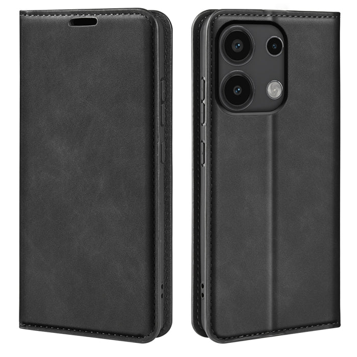 Retro-skin Magnetic Suction Leather Phone Case, For Xiaomi Redmi Note 13 Pro 4G, For Xiaomi Redmi Note 13 4G, For Xiaomi Redmi K70E, For Xiaomi 14 Ultra