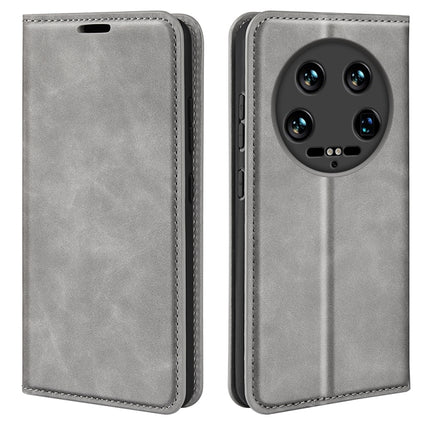 Retro-skin Magnetic Suction Leather Phone Case, For Xiaomi Redmi K70E, For Xiaomi 14 Ultra, For Xiaomi 14 Pro, For Xiaomi 14