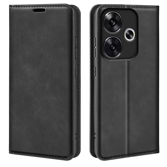 Retro-skin Magnetic Suction Leather Phone Case, For Xiaomi Redmi Turbo 3, For Xiaomi Redmi A3, For Xiaomi Redmi Note 13 Pro 4G, For Xiaomi Redmi Note 13 4G