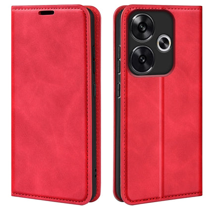 Retro-skin Magnetic Suction Leather Phone Case, For Xiaomi Redmi Turbo 3, For Xiaomi Redmi A3, For Xiaomi Redmi Note 13 Pro 4G, For Xiaomi Redmi Note 13 4G