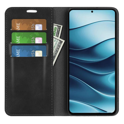 Retro-skin Magnetic Suction Leather Phone Case, For Xiaomi Redmi Note 14 5G, For Xiaomi Redmi Note 14 Pro+ 5G, For Xiaomi Redmi Note 14 Pro 5G, For Xiaomi 14T Pro