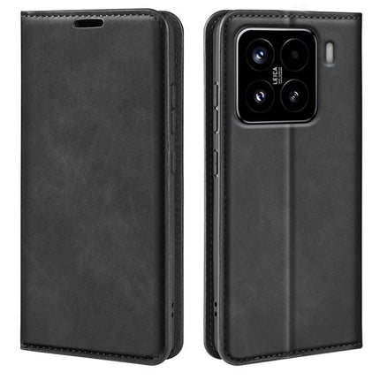 Retro-skin Magnetic Suction Leather Phone Case, For Xiaomi Redmi Note 14 Pro 4G, For Redmi Note 14 4G 163.25mm, For Xiaomi 15 Pro, For Xiaomi 15